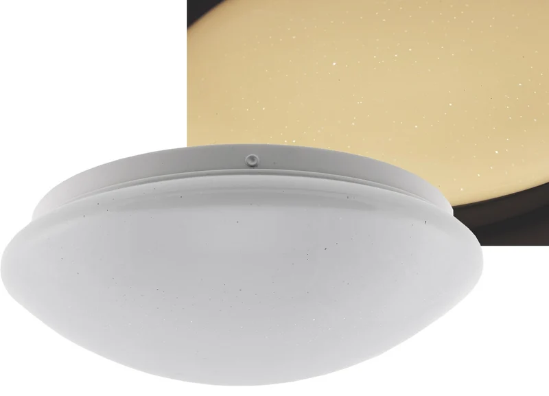LED Deckenleuchte CAPELINHO 12" Ø 27cm, 12W, 740lm, 3000K, Sternenhimm.