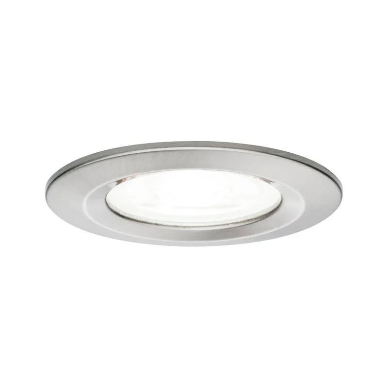 Paulmann EBL Set Nova rd starr LED IP44 3-stepdim 1x6,5W 4000K GU10 51mm Eisen geb/Alu Zin