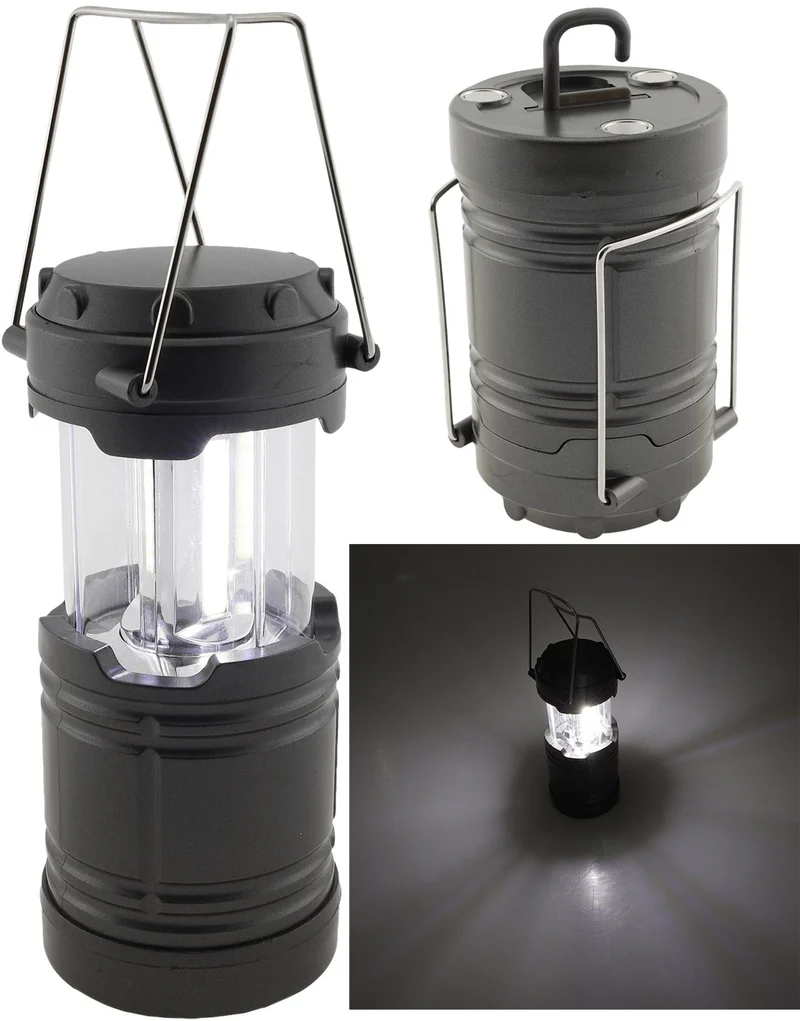 LED Camping Laterne "CL-B3" 300lm, Batteriebetrieb, ØxH 85x135mm