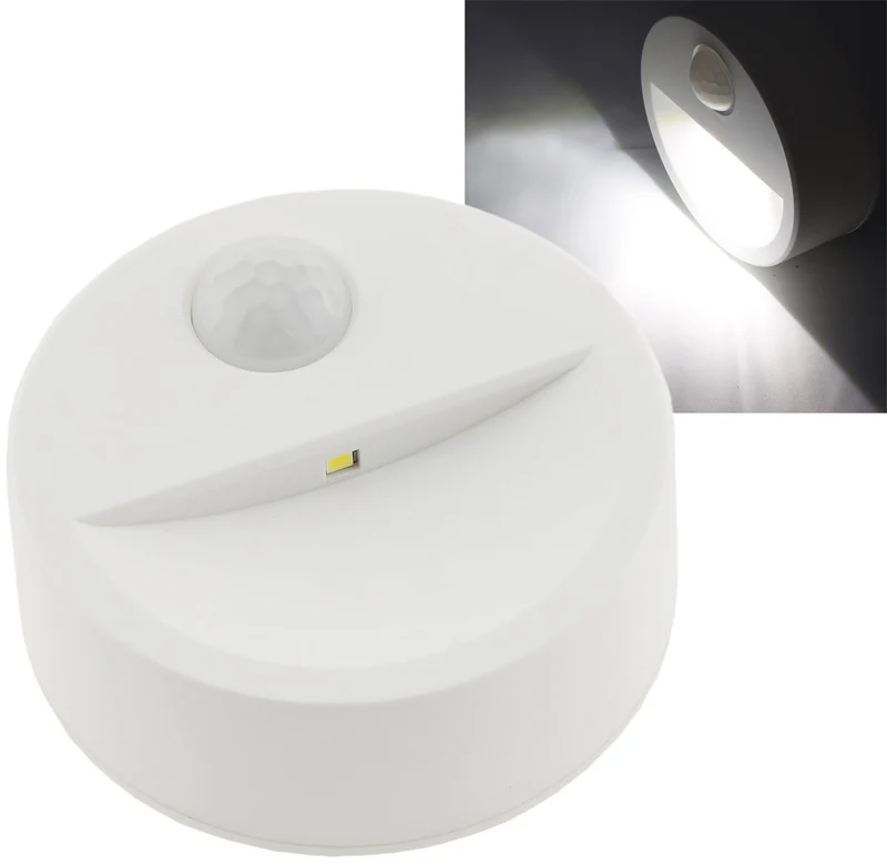 LED Treppenlicht mit Bewegungsmelder Batteriebetrieb, 3x AAA, neutralweiß