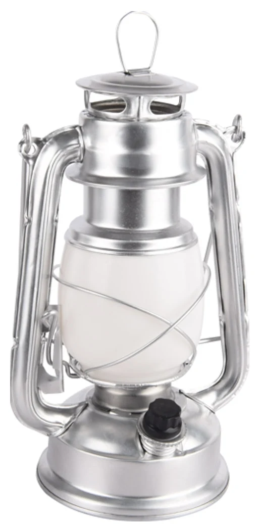 LED Camping Laterne "CT-CL Silver Mini" ØxH 12x19cm, 4x AA, warmweiß, dimmbar