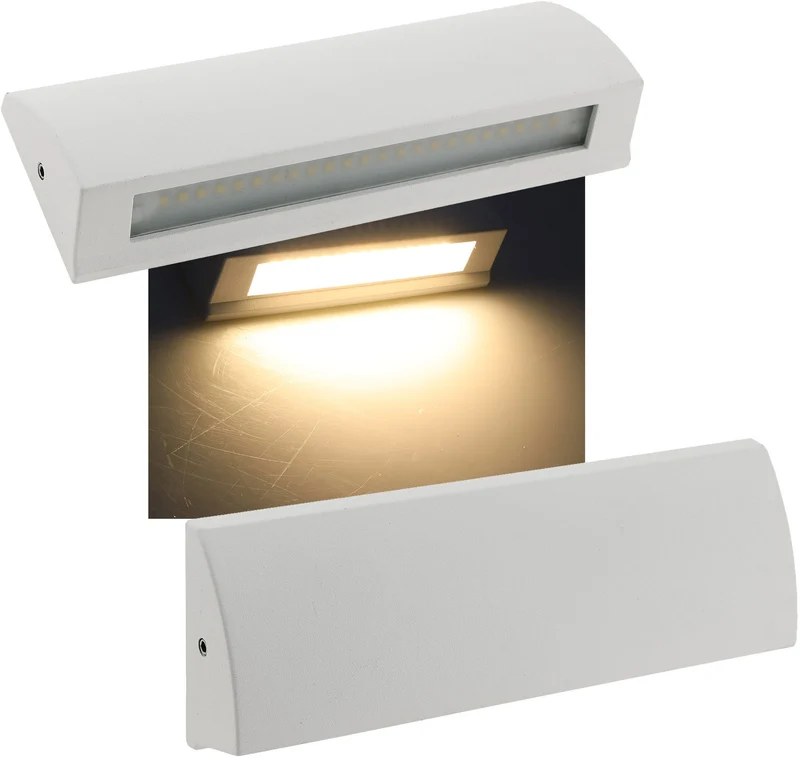 LED Wandleuchte "BARCAS 6" IP54, 7W, 340lm, 3000K, warmweiß