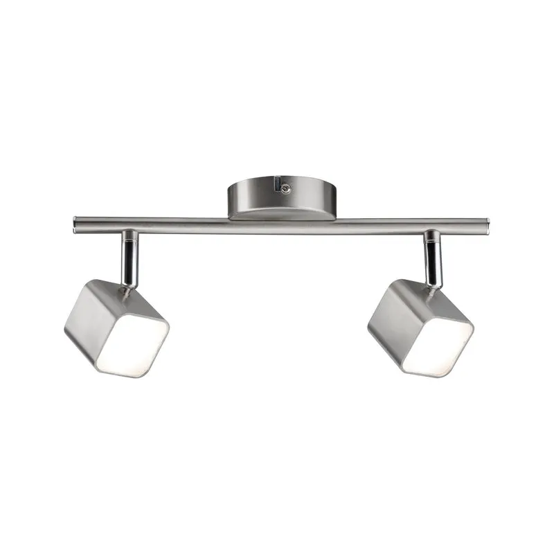 Paulmann Spotlight Cubik 2x4W Eisen geb. 230V Metall/Kunstsoff