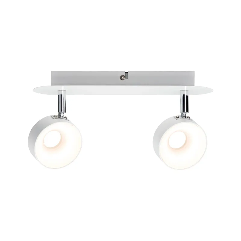 Paulmann Spotlight Funnel 2x6W Weiß matt/Chrom 230V Metall dimmbar
