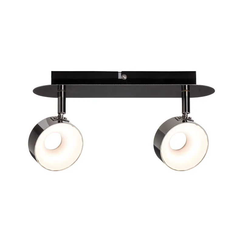 Paulmann Spotlight Funnel 2x6W Schwarzchrom/Chrom 230V Metall dimmbar