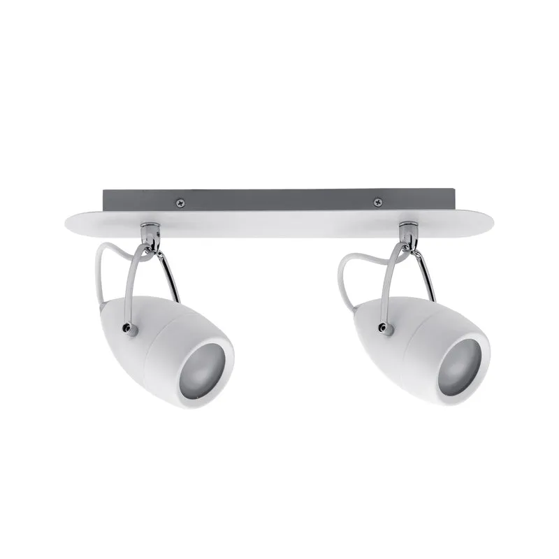 Paulmann Spotlight Drop IP44 max 2x10W GU10 Weiß/Chrom 230V Metall