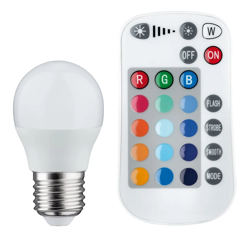 Paulmann LED Tropfen Farbwechsel 3,5W E27 230V mit Fernbedienung