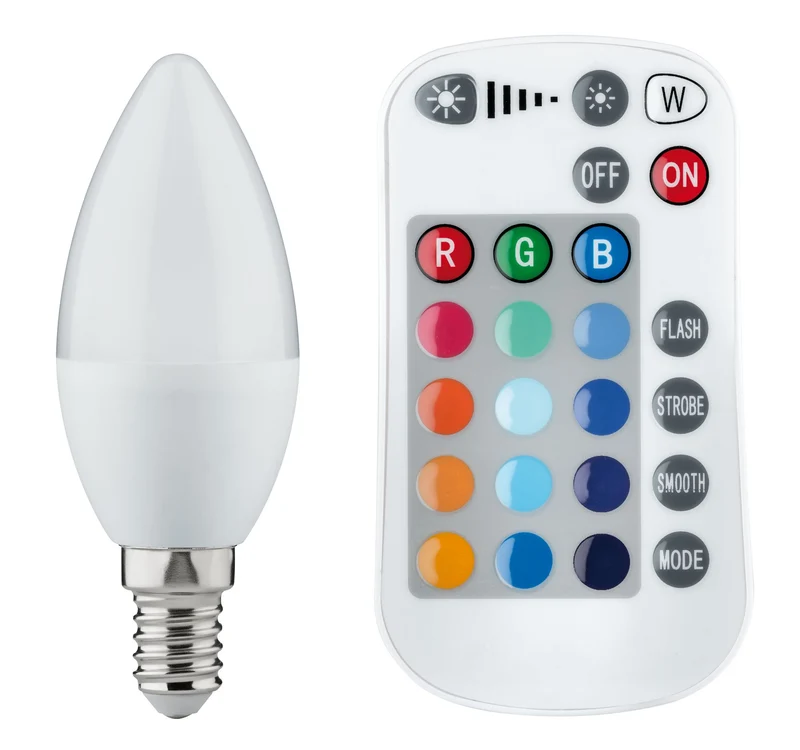 Paulmann LED Kerze Farbwechsel 3,5W E14 30V mit Fernbedienung