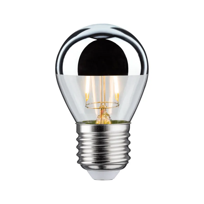 Paulmann LED Tropfen 4,5W E27 Kopfspiegel Silber 2700K dimmbar