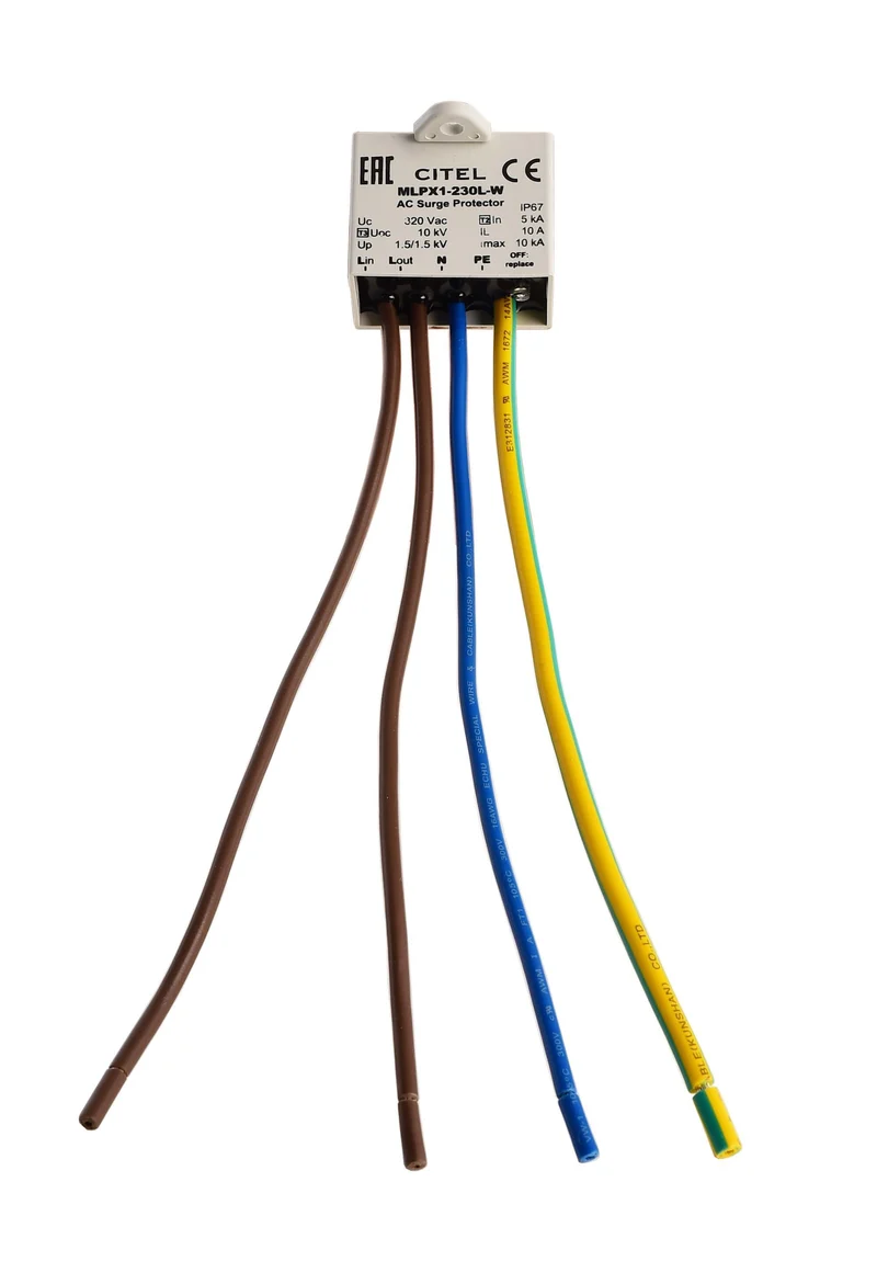Deko-Light Überspannungsschutz MLPX1-230L-W Grau