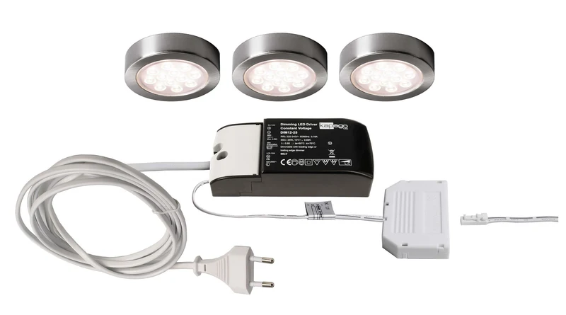 Deko-Light Baham II 3er Bundle 2,5W Silber