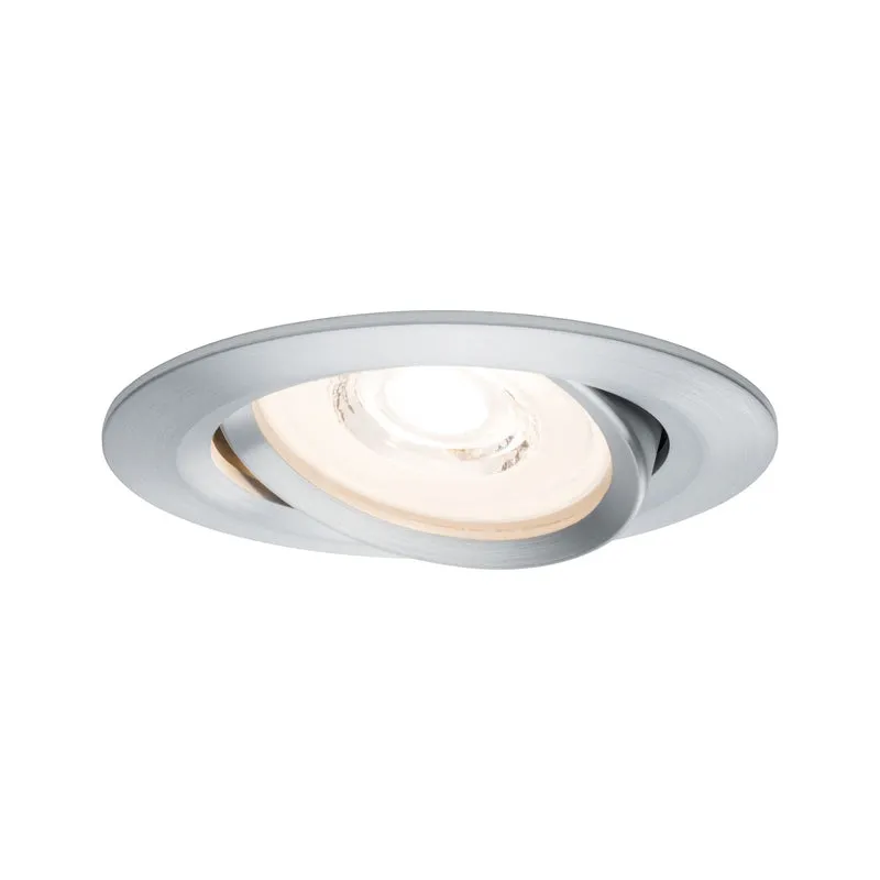 Paulmann Premium EBL Set Reflector Coin rd schwb. dimmbar LED 1x6,8W 230V Alu gedreht/Alu