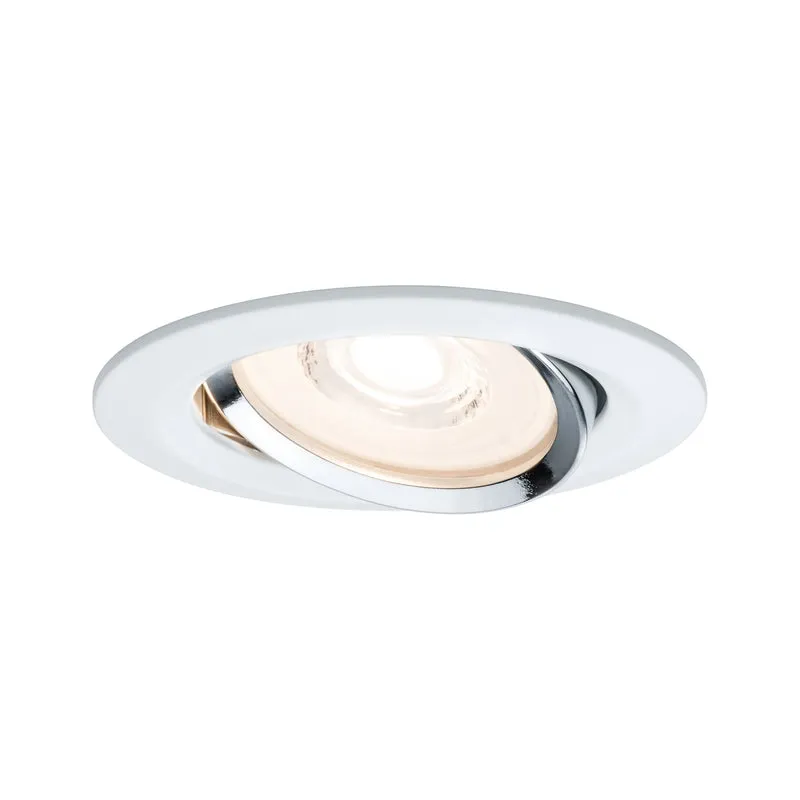 Paulmann Premium EBL Set Reflector Coin rd schwb. dimmbar LED 1x6,8W 230V Weiß Chrom/Alu