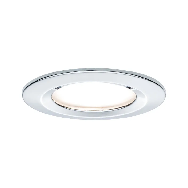 Paulmann Premium EBL Set Coin Slim rund starr LED 1x6,8W 2700K 230V 51mm Chrom/Alu