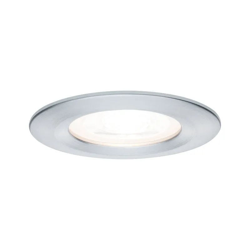 Paulmann Premium EBL Set Nova rund dim LED 1x7W 230V GU10 51mm Alu gedreht/Alu Zink