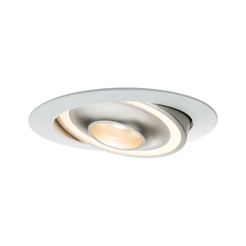 Paulmann Premium EBL Set Drip schwenkbar dimmbar 1x8W 230V Weiß Champagne-Gold/Alu