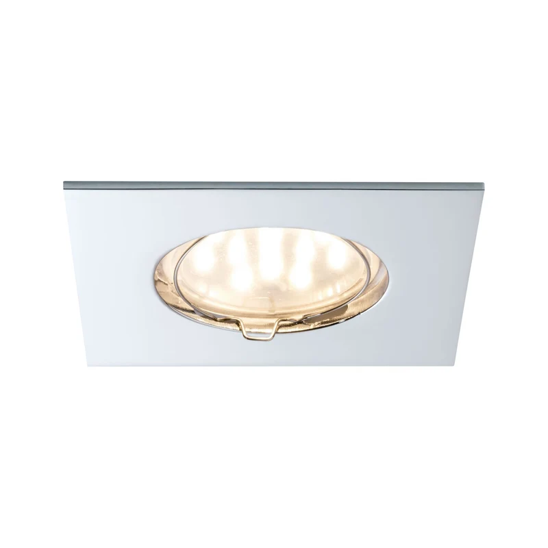 Paulmann Premium EBL Set Coin eckig starr LED 3x6,8W 2700K 230V 51mm Chrom/Alu Zink