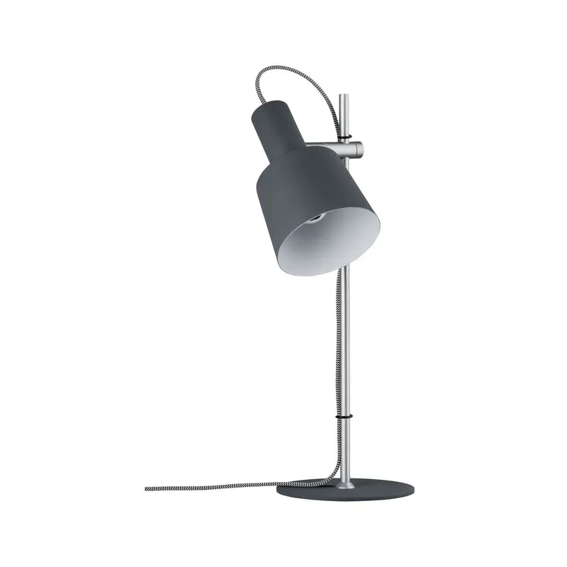 Paulmann Neordic Haldar Tischleuchte max.1x20W E14 Dunkelgrau/Chrom matt 230V Metall