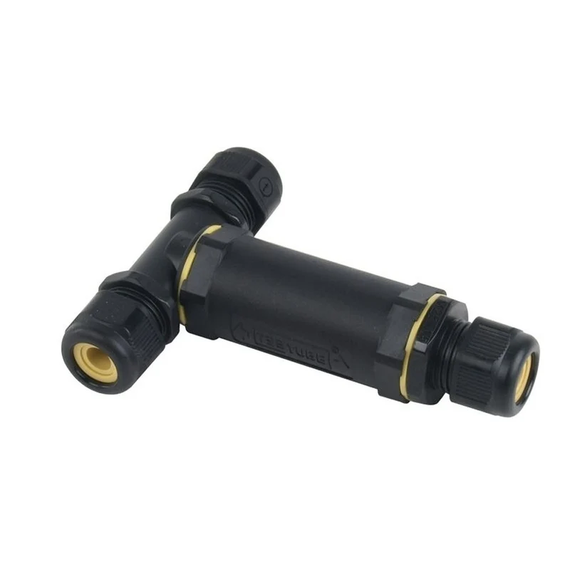 Deko-Light Kabelverschraubung Gesis T-Verbinder wasserdicht Schwarz