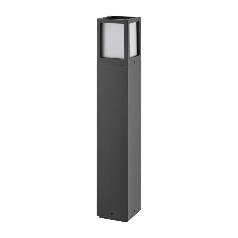 Deko-Light Facado 2 Square opal 650mm, 1x max 20 W, E27, Dunkelgrau