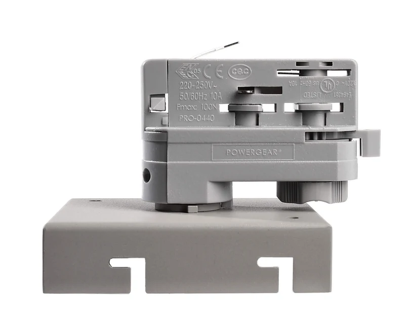 Deko-Light 3-Phasen Adapter für Deckenaufbauleuchte Draconis Weißaluminium RAL 9006