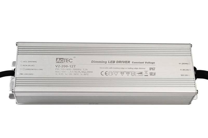 Deko-Light IP, DIM, CV, V2-200-12T Silber