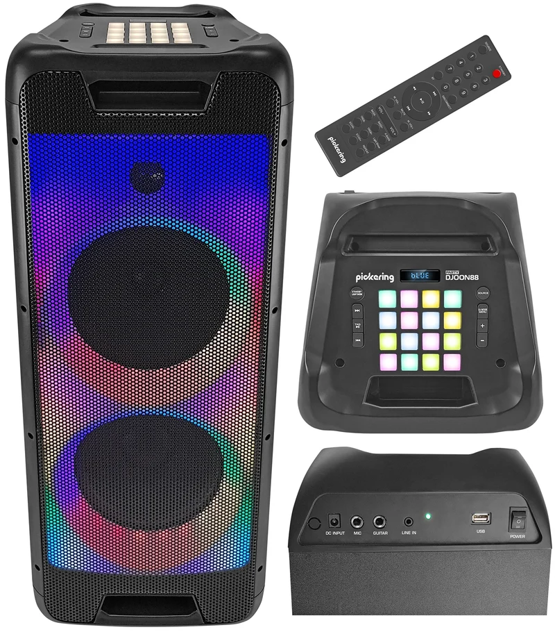 Mobiles Soundsystem "SFX-208 Premium" USB, Bluetooth, 2x8", 400W, TWS