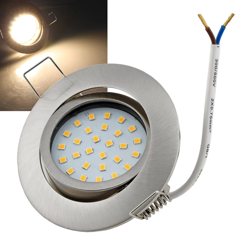 LED Einbauleuchte 4Watt, warmweiß Ø82mm, 330Lm, 2900k, schwenkbar