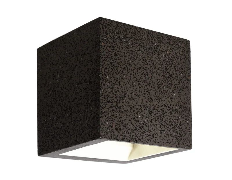 Deko-Light Mini Cube Grau Granit 4W Weiß
