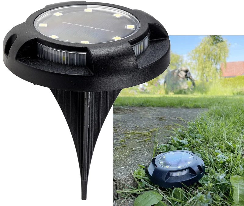 LED Solar Bodenleuchte "SGL604" IP65, 600mAh Akku