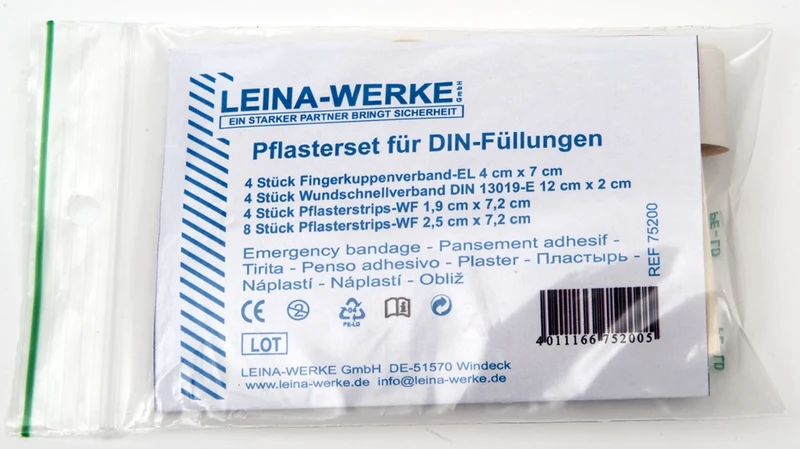 Pflasterset 20-teilig für DIN-Füllungen 13157 + 13169