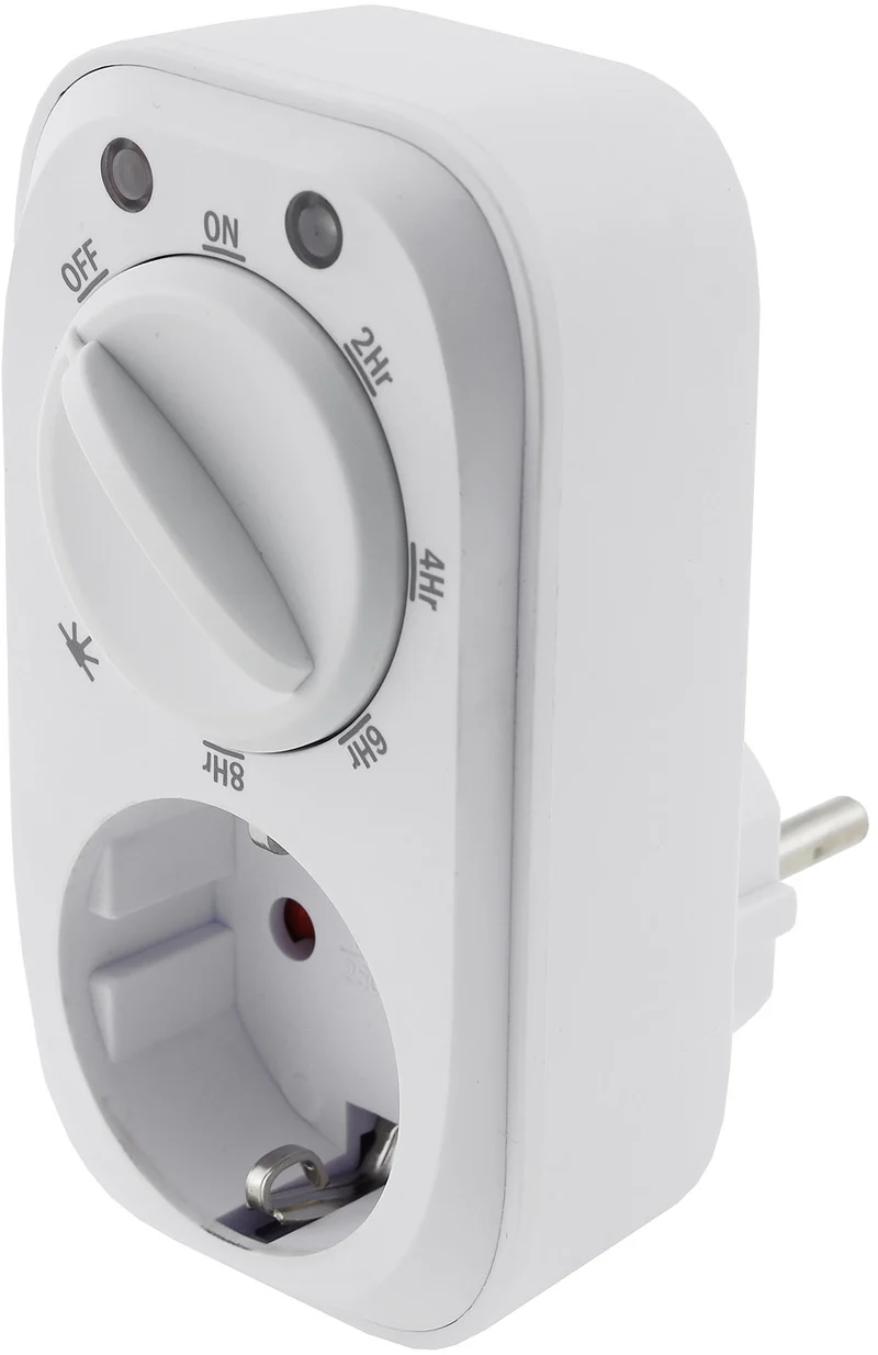 analoge Zeitschaltuhr mit Dämmerungs- & Countdown-Funktion, 16A, 3600W, IP20