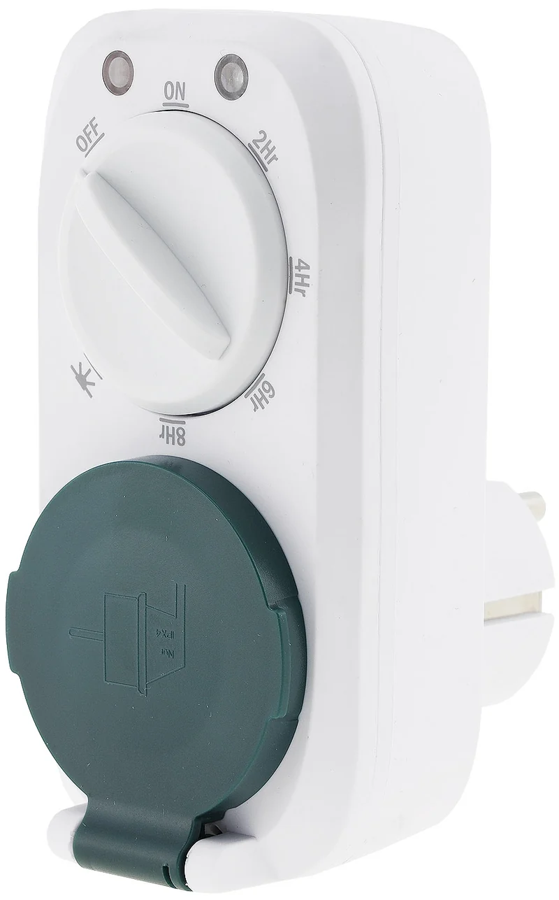 analoge Zeitschaltuhr mit Dämmerungs- & Countdown-Funktion, 16A, 3600W, IP44