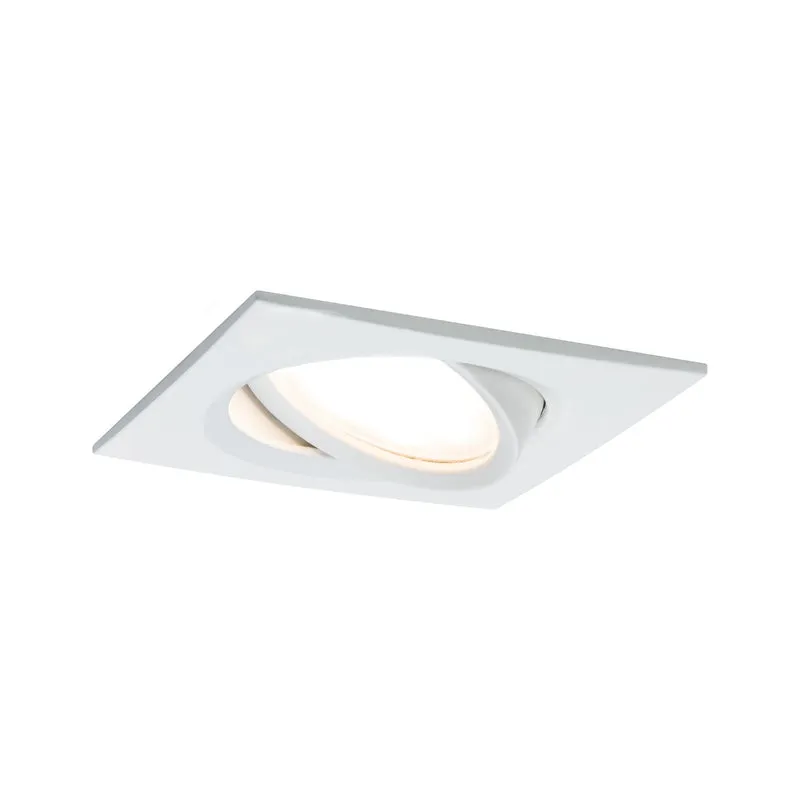 Paulmann EBL Set Nova Plus Coin dim eckig schwenk LED 1x6,8W 633lm 2700K Weiß matt/Alu