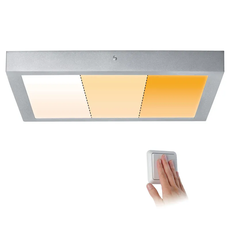 Paulmann LED Panel Carpo eckig 400x400mm 21W 2.300K Chrom matt