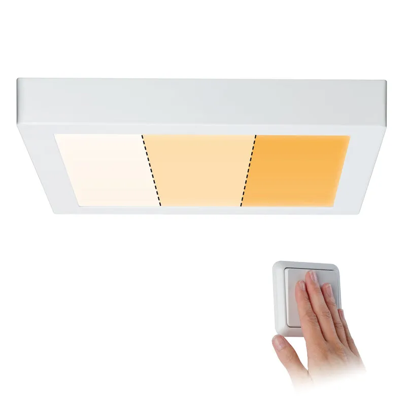 Paulmann WallCeiling Carpo LEDPanel WarmDim 300x300mm 16W Weiß m 230V Metall