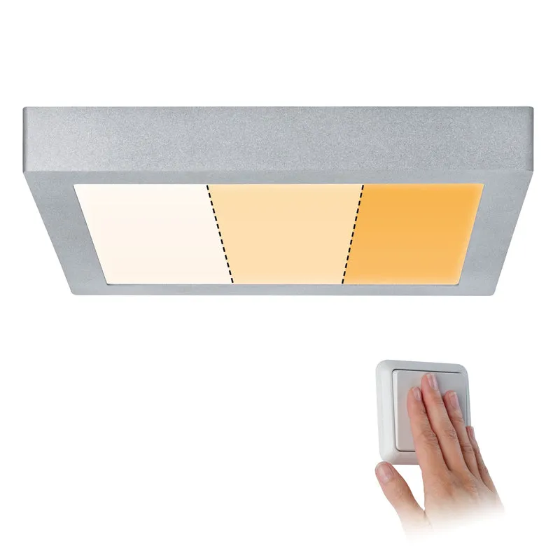 Paulmann LED Panel Carpo eckig 300x300mm 16W 2.300K Chrom matt