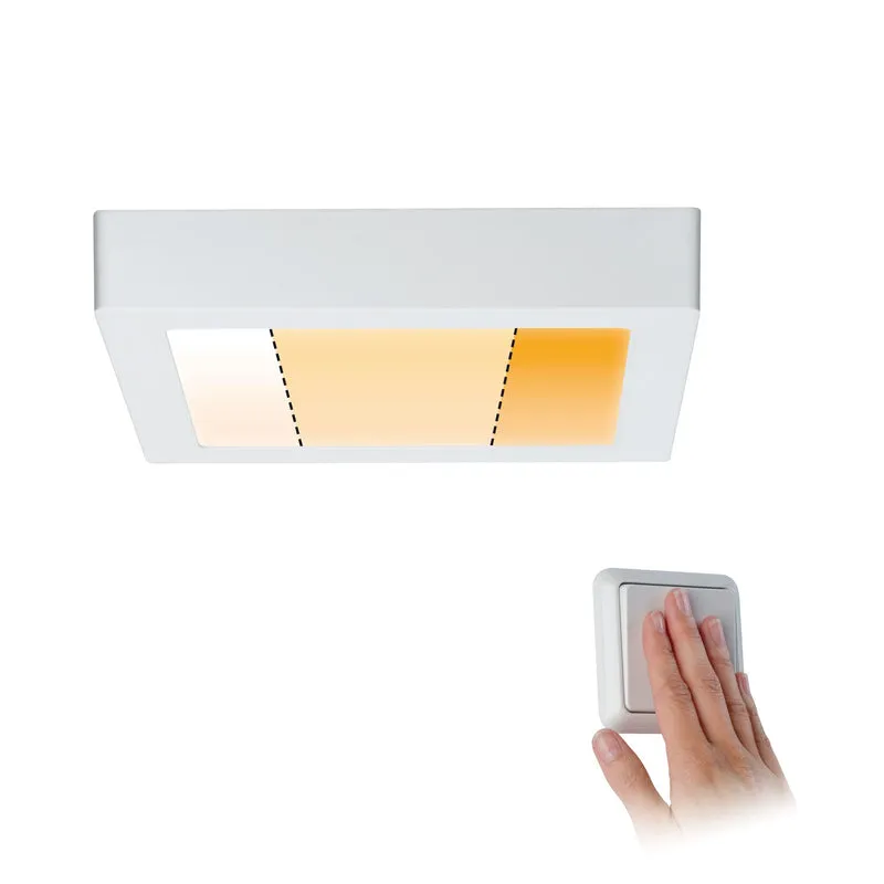 Paulmann WallCeiling Carpo LEDPanel WarmDim 225x225mm 13W Weiß m 230V Metall