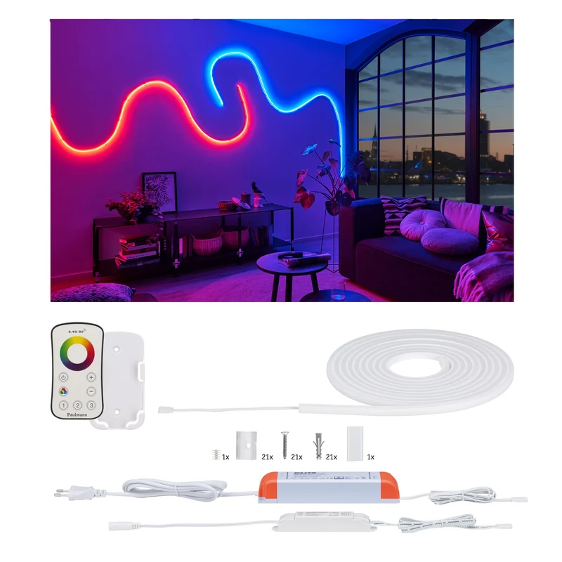 Paulmann MaxLED Flow Basisset 5m RGB 43 Watt inkl. Funk-Fernbedienung