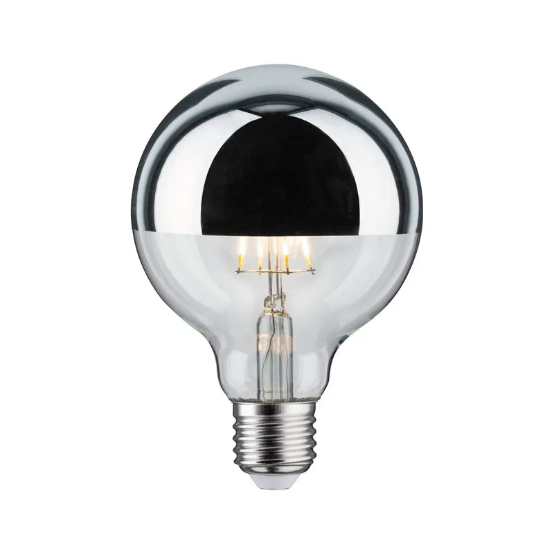 Paulmann LED Globe 4,8 Watt E27 Kopfspiegel Silber Warmweiß