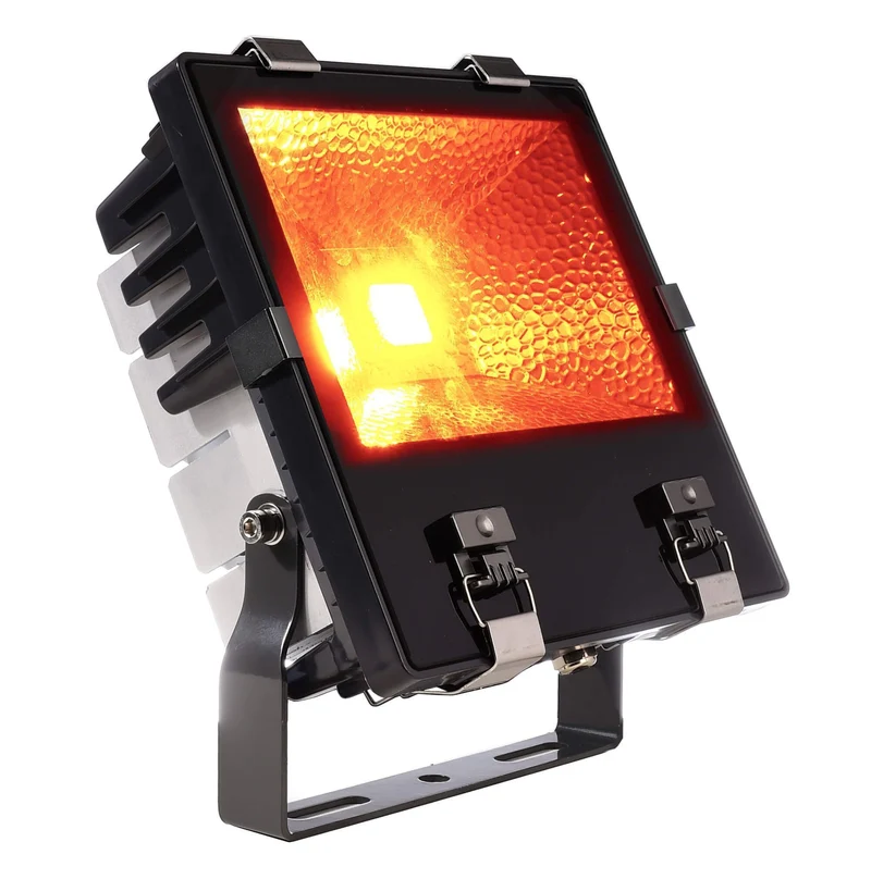 Deko-Light Flood COB 80 Amber 81W Anthrazit