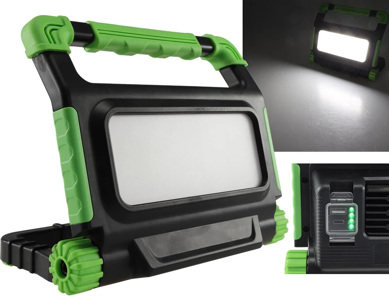 LED Baustrahler mit Akku "BSA-20" 20W, 1700lm, 4500K / neutralweiß