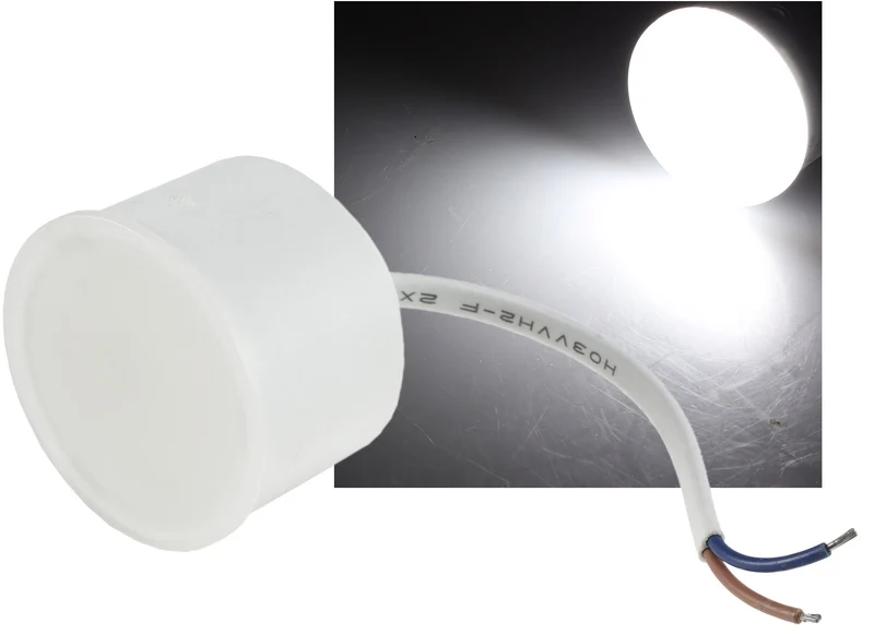 LED-Leuchte "Piatto P6" neutralweiß 4000K, 230V, 6W, 480lm, 50x40mm