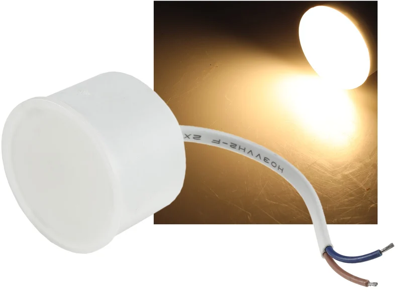 LED-Leuchte "Piatto P6" warmweiß 3000K, 230V, 6W, 470lm, 50x40mm