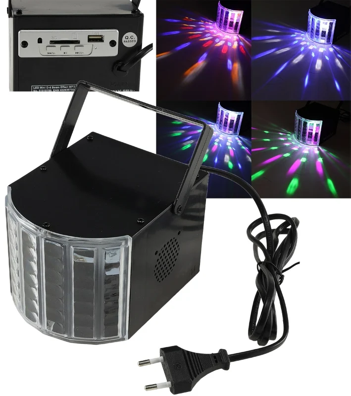 LED Lichteffekt "Party ColourBeams" Netzbetrieb, SD Slot, USB
