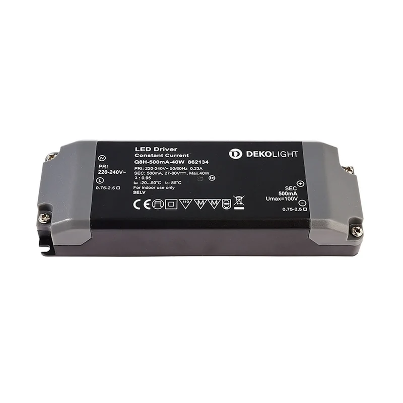Deko-Light Q8H-500mA/40W Schwarz