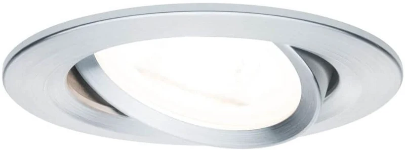 Paulmann EBL Set Nova rd schw LED 3stepdim 1x6,5W 230V GU10 51mm Alu gedreht/Alu