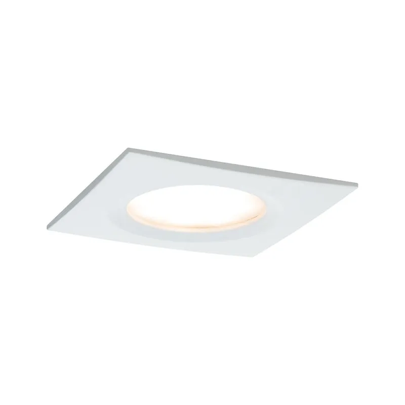 Paulmann Premium EBL Set Coin Slim dim eck starr LED 1x6,8W 2700K 230V 51mm Ws matt/Alu