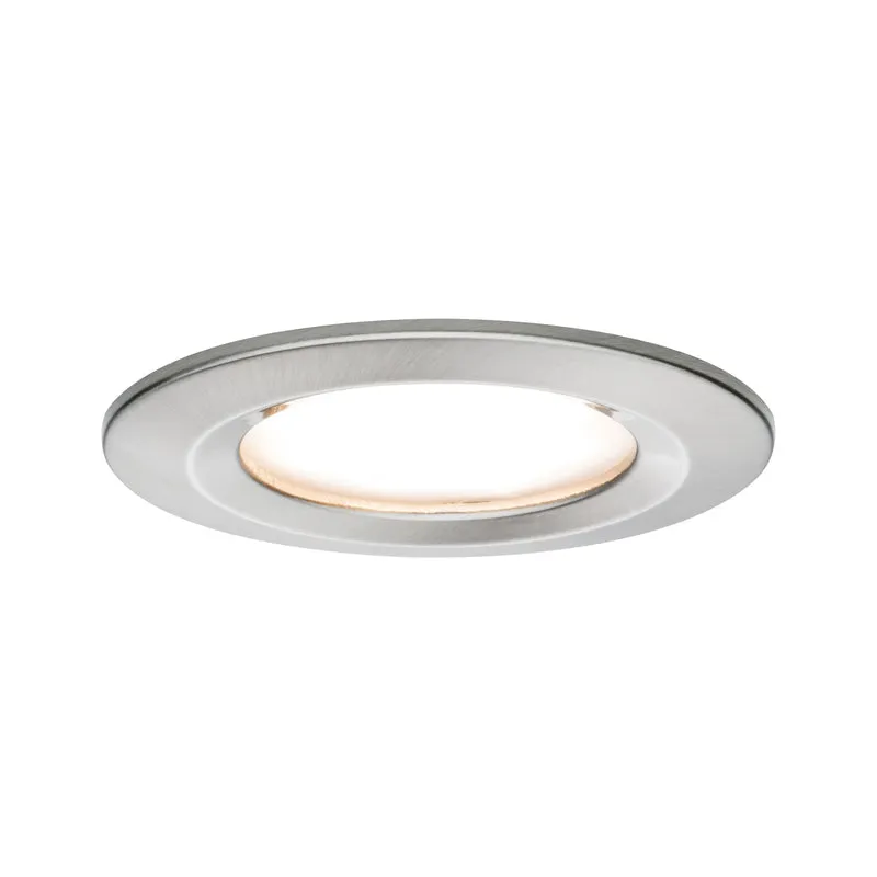 Paulmann EBL Set Nova Plus Coin dim rund starr LED 1x6,8W 2700K 230V 51mm Eisen g/Alu