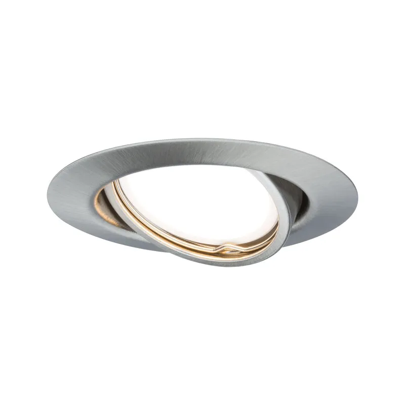 Paulmann EBL Set LED schwenkbar 1x4,5W 230V GU10 51mm Eisen gebürstet/Metall